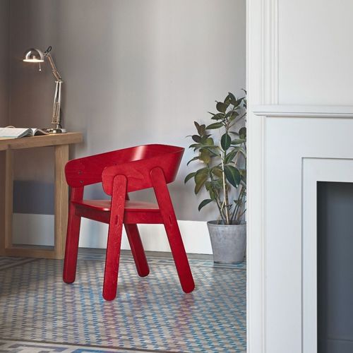 Chaise contemporaine - POLO - CAPDELL - d'intérieur / en hêtre / avec piètement en hêtre