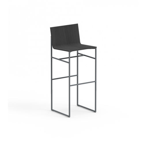 Chaise de bar contemporaine - A - CAPDELL - d'intérieur / en chêne / avec piètement en acier