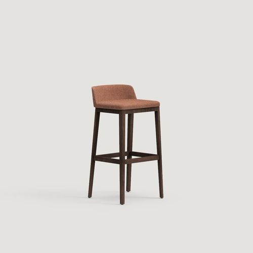 Chaise de bar contemporaine - CONCORD - CAPDELL - d'intérieur / en tissu / avec piètement en hêtre