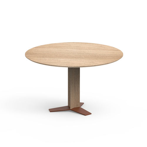 Table contemporaine - TRI-STAR - CAPDELL - en chêne / avec piètement en aluminium / avec piètement en acier thermolaqué