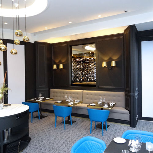 Cave à vin pour bar - LE GRAND HÔTEL LA CLOCHE DIJON - PROVINTECH - encastrable / en inox / vitrée