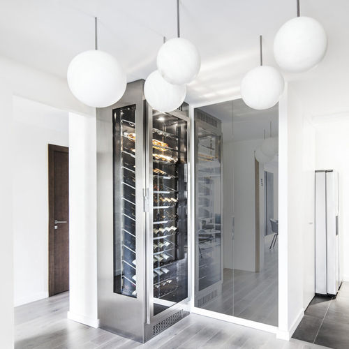 Cave à vin pose libre - APPARTEMENT N - PROVINTECH - en inox / vitrée / sur mesure
