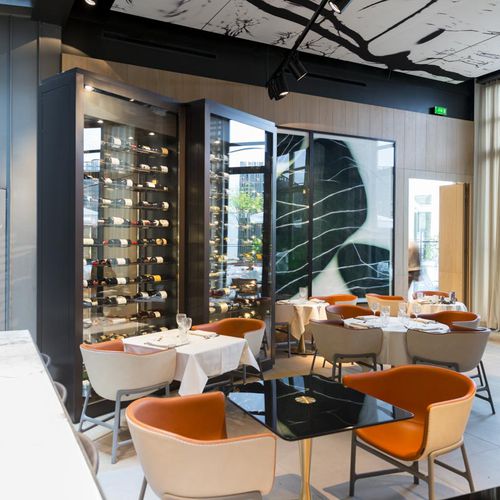 Cave à vin pour bar - LE 5 CODET - PROVINTECH - pose libre / en inox / vitrée