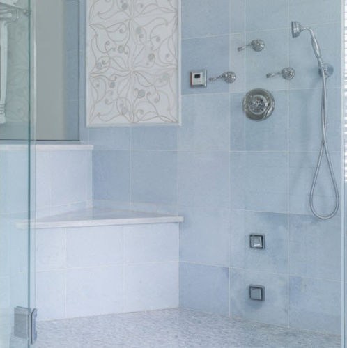 Carrelage en pierre naturelle - AZUL CIELO - ARTISTIC TILE - poli / de salle de bain / mural