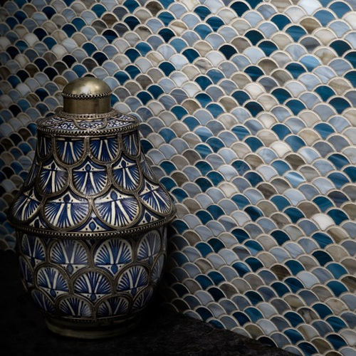 Mosaïque en verre - SCALES - ARTISTIC TILE - texturée / d'intérieur / murale