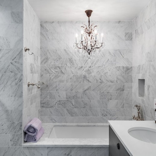 Carrelage en marbre - BIANCO CARRARA - ARTISTIC TILE - poli / d'intérieur / mural