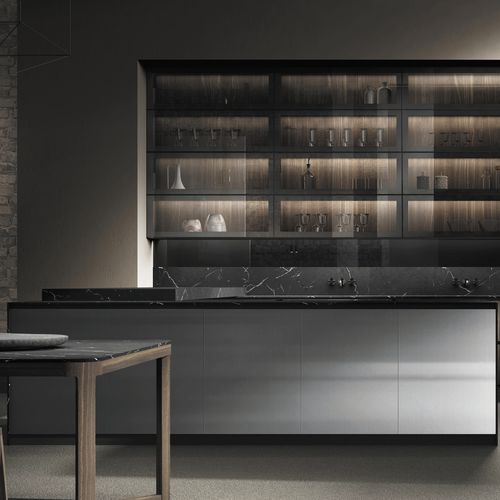 Cuisine contemporaine - TIZNAR STAMP - MUEBLES DOCA - en bois / en verre / en aluminium