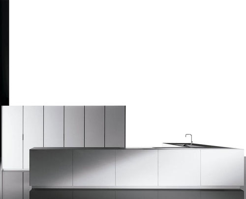 Cuisine contemporaine - TEXTURADO BLANCO  - MUEBLES DOCA - en bois / en verre / en porcelaine