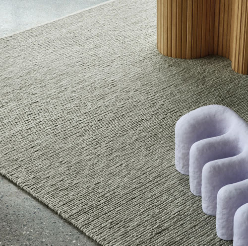 Tapis classique - ARAM 2  - KVADRAT - uni / en laine de Nouvelle Zélande / rectangulaire