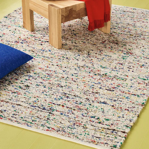 Tapis contemporain - TECHNICOLOUR FLOCK  - KVADRAT - multicolore / en coton / en laine de Nouvelle Zélande