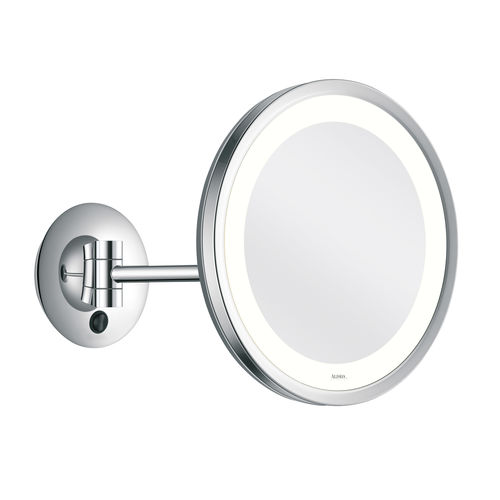 Miroir de salle de bain mural - CITY LIGHT - Aliseo - contemporain / rond / en laiton