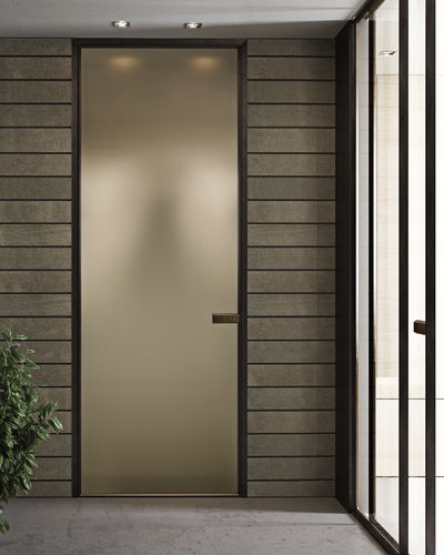 Porte d'intérieur - G-LIKE : 1VT 80MM - GIDEA - en aluminium / en stratifié / battante