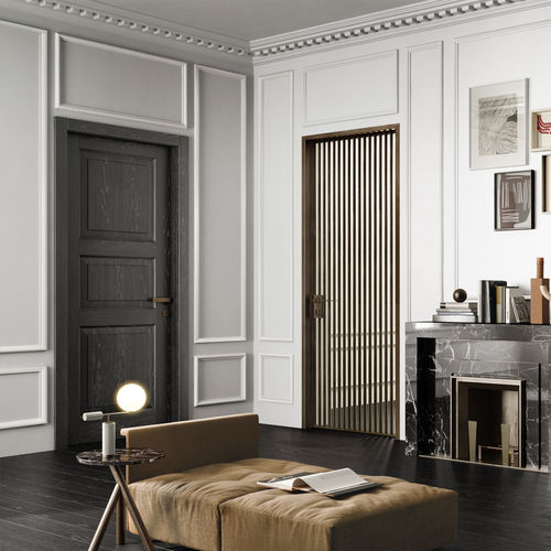 Porte d'intérieur - G-LIKE VERT 1VV - GIDEA - en verre / en aluminium / battante