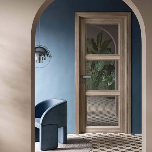 Porte d'intérieur - TREVIA 3V - GIDEA - en stratifié / battante / contemporaine