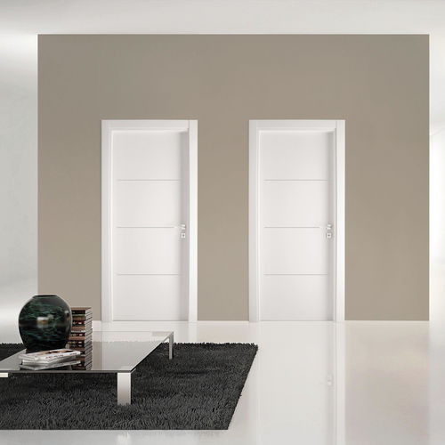 Porte d'intérieur - XONDA  - GIDEA - en stratifié / battante / contemporaine