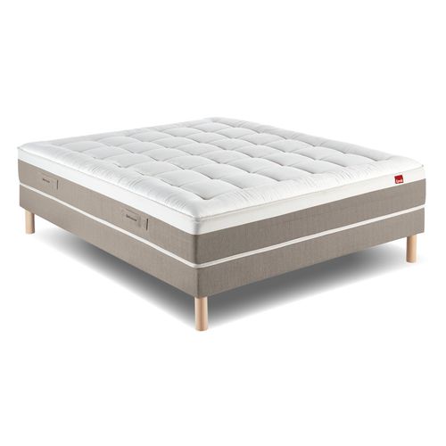 Matelas double - ZEPHYR - Epeda - à ressorts ensachés / 140x190 cm / blanc