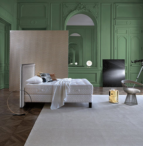 Matelas double - AEROLITHE - Epeda - à ressorts ensachés / 160x200 cm / blanc