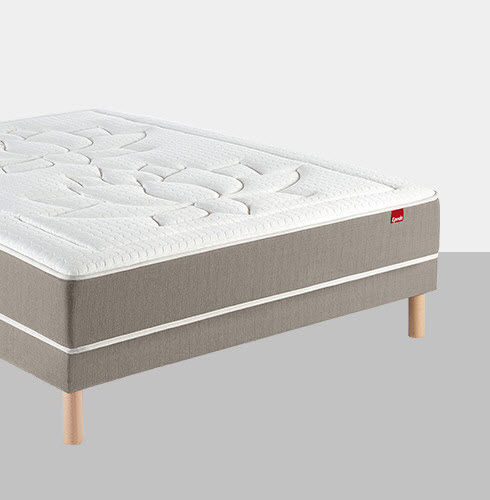 Matelas double - FLORE - Epeda - à ressorts ensachés / 140x190 cm / blanc