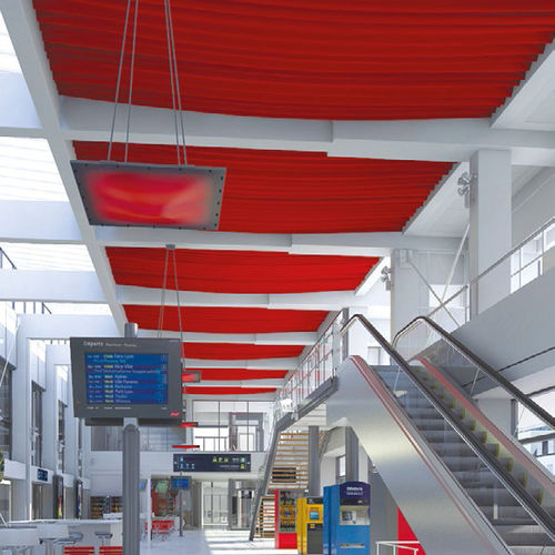 Tissu pour protection solaire - PRESTIGE - AMI A. LENGLART - uni / en polyester / plissé