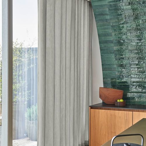 Tissu pour rideaux - SILENT WAVES - JAB ANSTOETZ FABRICS - uni / en Textilene® / décoratif
