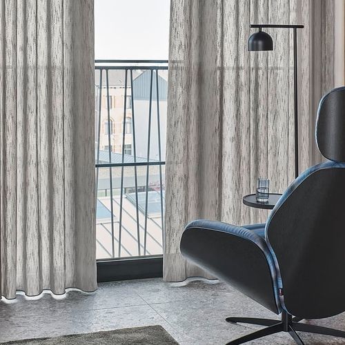 Tissu pour rideaux - SILENT VOLUME - JAB ANSTOETZ FABRICS - uni / en Textilene® / décoratif
