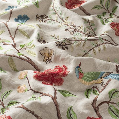 Tissu pour rideaux - SOMERSET - JAB ANSTOETZ FABRICS - à motif nature / en polyester / en lin