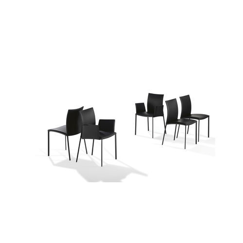 Chaise contemporaine - NOBILE SOFT X - DRAENERT - d'intérieur / en tissu / en cuir