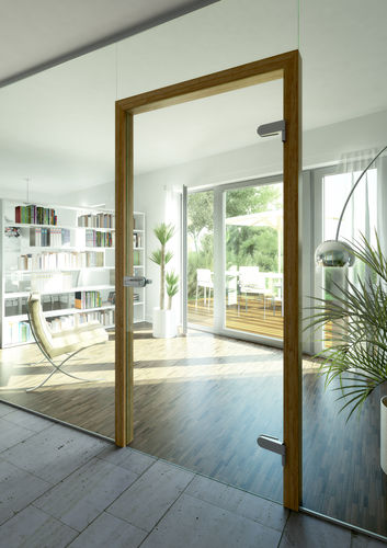Porte d'intérieur - PRIVATE-LINE - SPRINZ - en verre / battante / vitrée