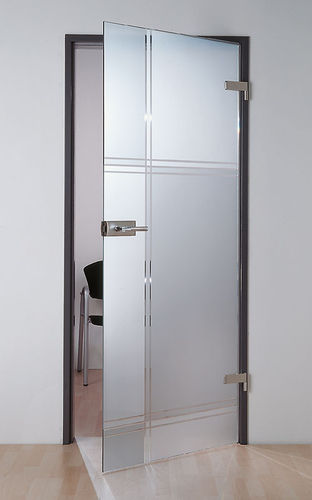 Porte d'intérieur - AACHEN - SPRINZ - en verre / battante / coulissante