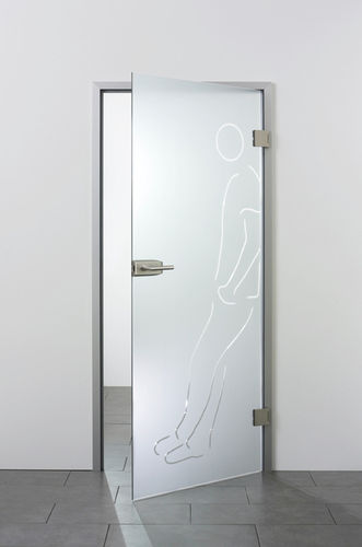 Porte d'intérieur - ST. VALENTIN - SPRINZ - en verre / battante / coulissante