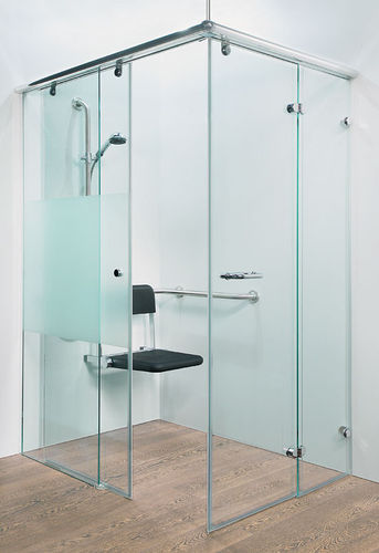 Paroi de douche coulissante - ONYX  - SPRINZ - pliante / d'angle