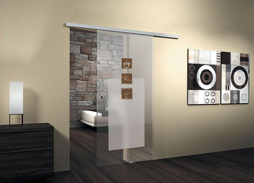 Porte d'intérieur - MOTION 700 - SPRINZ - en verre / coulissante / vitrée