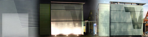 Panneau en verre isolant - SPRINZ - à double vitrage / translucide / pour bâtiment