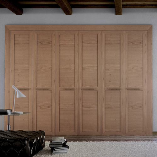 Armoire contemporaine - LESS - CARRE furniture - en bois / à portes battantes
