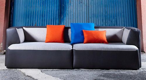 Canapé modulable - CAYMAN - GRASSOLER - contemporain / en tissu / multicolore