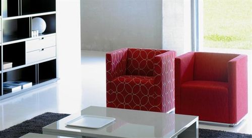 Fauteuil contemporain - GRAMMY - GRASSOLER - en tissu / pour établissement public / à roulettes