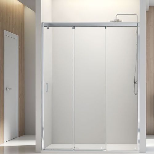 Paroi de douche coulissante - NELL - PROFILTEK - en niche / en verre trempé / sur mesure