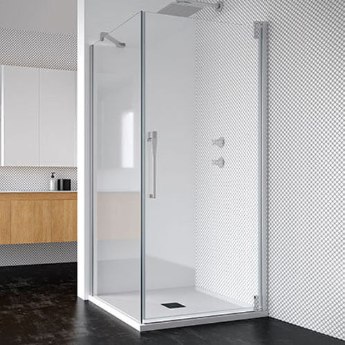 Paroi de douche battante - KEISY - PROFILTEK - fixe / d'angle / en niche
