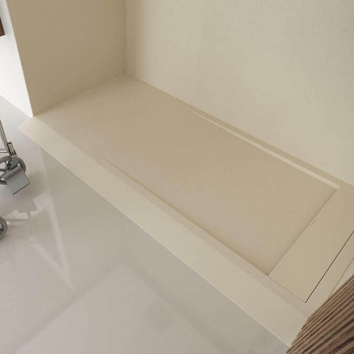 Receveur de douche rectangulaire - MATIS - PROFILTEK - à poser / extra plat / en résine