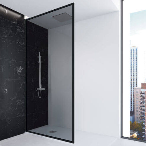 Paroi de douche fixe - FIXED NORDIC - PROFILTEK - d'angle / en verre trempé / sur mesure