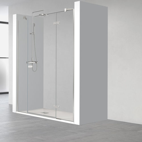 Paroi de douche battante - GA-209 - PROFILTEK - fixe / en niche / en verre trempé