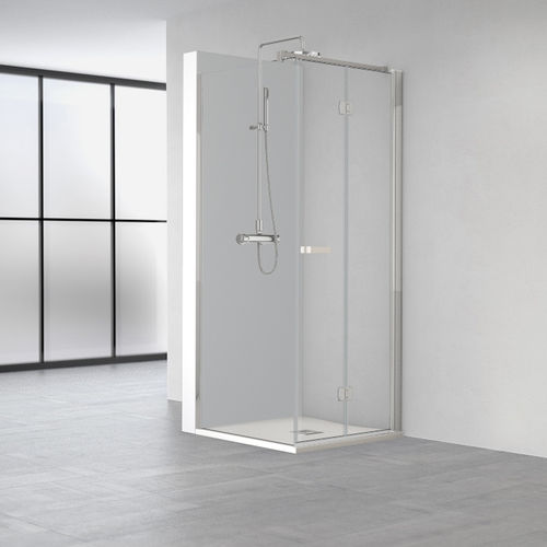 Paroi de douche pliante - AC-219 - PROFILTEK - d'angle / en verre trempé / sur mesure