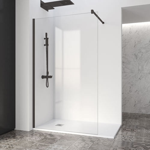 Paroi de douche fixe - FADO - PROFILTEK - d'angle / en verre trempé / sur mesure