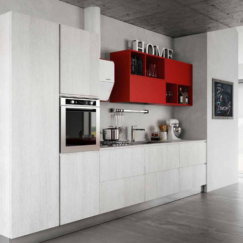 Cuisine contemporaine - BRERA - BERLONI - en mélaminé / sans poignée