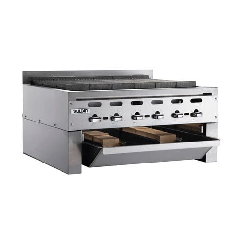 Gril à bois - SMOKER-VACB - VULCAN - sur plan / professionnel / en acier inox