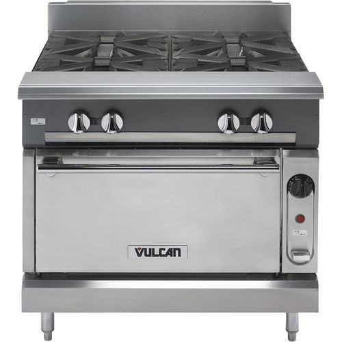 Cuisinière à gaz - V6B36C - VULCAN - professionnelle / 6 foyers / 1 four
