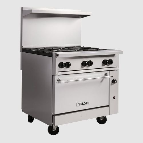 Cuisinière à gaz - 36S-6B - VULCAN - professionnelle / à usage professionnel / 4 foyers