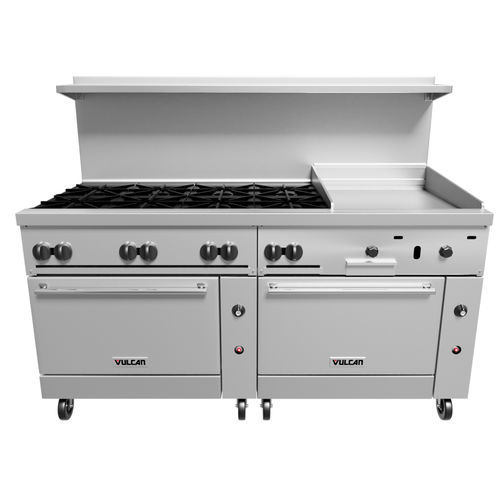 Cuisinière à gaz - 72CC-8B24GT - VULCAN - professionnelle / 8 foyers / 2 fours
