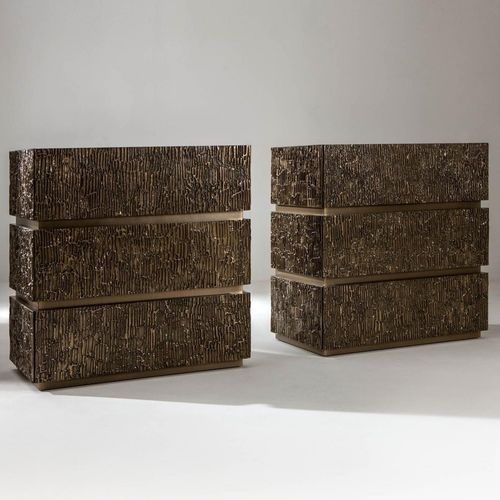 Table de chevet contemporaine - CORTECCIA - LAURAMERONI - en métal / en marbre / avec piètement en métal