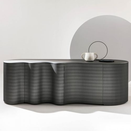 Buffet contemporain - Infinity - LAURAMERONI - en bois peint / avec tiroirs / à portes battantes